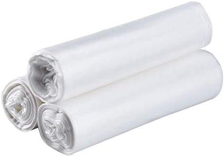 Karat Trash Bags [20-30 Gal - 500 pc] | 10 Microns | Clear High Density Garbage Can Liners | 30 x 37