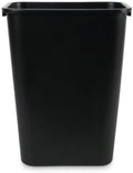 Plastic Soft-Sided Wastebasket Black - 10.25 gal