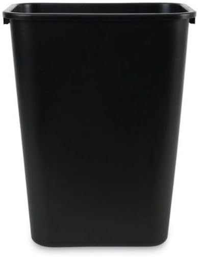 Plastic Soft-Sided Wastebasket Black - 10.25 gal