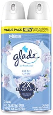 Air Freshener Spray for Home – Refreshing Clean Linen Scent 8.3 oz Aerosol 6-Pack – Neutralizes Odors &amp Elevates Room Atmosphere