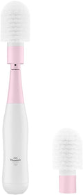 Little Martin’s Electric Bottle Brush – Cleaning Washing Scrubber Tool for Bottles Mugs Cups Glasses Kitchen – Rechargeable Battery Wireless Cordless Use – Detachable Brush (Pink)