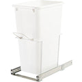 HandyCT KV Single Waste Slide Out Bins 20qt White 20-1/8D x 8-3/8W