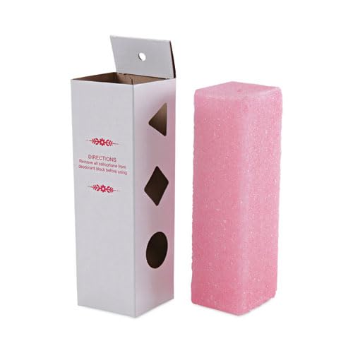 Boardwalk Deodorizing Para Hanging Wall Blocks 24oz 6-Pack Cherry Scent Pink Powerful Fragrance Individually Wrapped