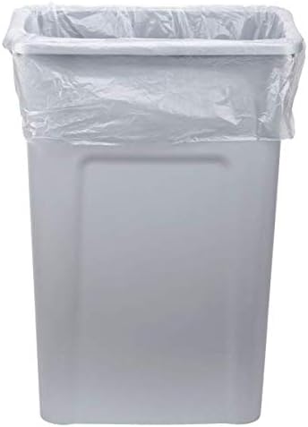 Karat Trash Bags [55-60 Gal - 200 pc] | 17 Microns | Clear High Density Garbage Can Liners | 38 x 60