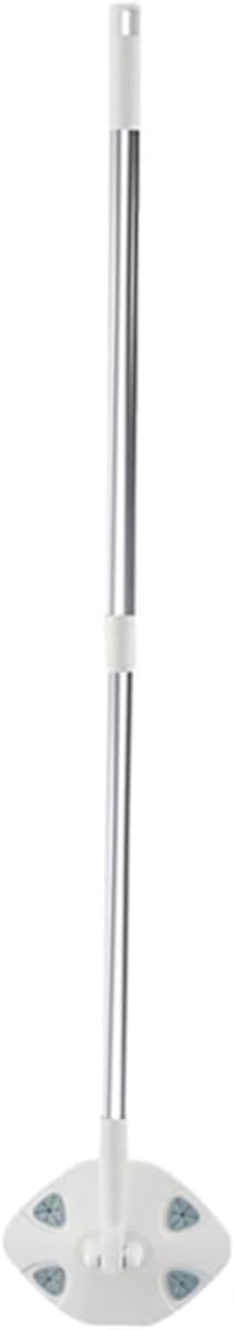 Retractable Dust Mop with Face Towel Refill Triangle Shape Dry Floor Cleaning Mop Rotatable Handle for Household Use No Wash Long Handle Cleaning Tool