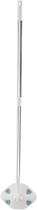 Retractable Dust Mop with Face Towel Refill Triangle Shape Dry Floor Cleaning Mop Rotatable Handle for Household Use No Wash Long Handle Cleaning Tool