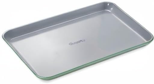 Caraway Non-Stick Ceramic Baking Sheet - Naturally Slick Ceramic Coating - Non-Toxic PTFE &amp PFOA Free - Perfect for Baking Roasting and More - Medium (15 x 10) - Sage