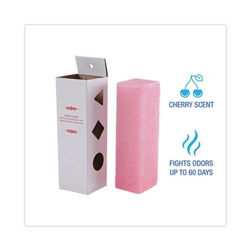 Boardwalk Deodorizing Para Hanging Wall Blocks 24oz 6-Pack Cherry Scent Pink Powerful Fragrance Individually Wrapped