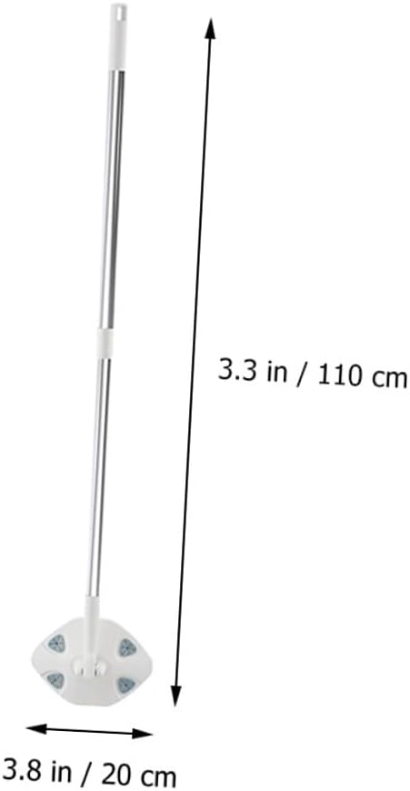 Dust Mop for Floor Cleaning with Extendable Long Handle Handheld No-wash Household Dust Removal Mop Triangular Suitable for Home Use