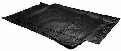 PlasticMill Contractor Bags Heavy Duty - Commercial Industrial Garbage Bags - Black Construction Trash Bags - Outdoor Garden Trash Bags 95-Gallon 3 Mil 61x68 (25-Count)