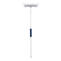 Unger 12” Outdoor Window Scrubber and Squeegee Kit with 5’ Telescopic Pole for High Access Cleaning Supplies for Mirrors and Glass Surfaces Machine Washable Sleeve