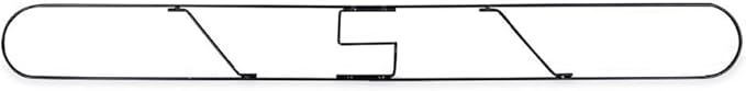 B567120 Boardwalk Clip-On Dust Mop Frame - 48 x 5 in. - Zinc Plated - Silver