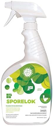 Sporelok Mildew Stain Remover Heavy Duty Ready To Use Spray Fragrance Free 1 Quart (Case of 12)