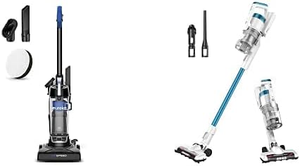 Eureka NEU10AE5 Airspeed Ultra-Lightweight Compact Bagless Upright Vacuum Cleaner NEC180 RapidClean Pro Lightweight Cordless Vacuum Cleaner Convenient Stick Handheld Vacuum
