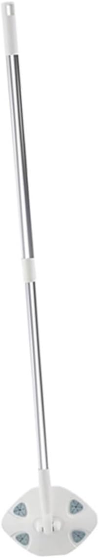 Rotating Dust Mop with Handle and Refill Triangle Dry Mop for Hardwood Floors with Disposable Facial Cleansing Wipes for Home Use