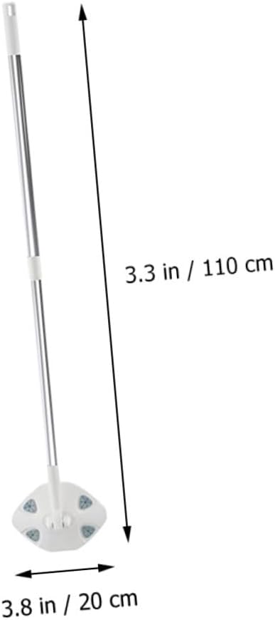 Mipcase Rotatable Dust Mop with Retractable Long Handle Triangle Microfiber Cleaning Mop for Household Floor Dust Removal Suitable for Home Cleaning