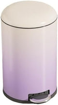 Compost bin Kitchen/Garbage Tall Trash can for Home Kitchen Large Large Capacity Living Room Light Luxury with lid pop-up lid Seam Creative Paper Basket Step Trash can(Deep Green)
