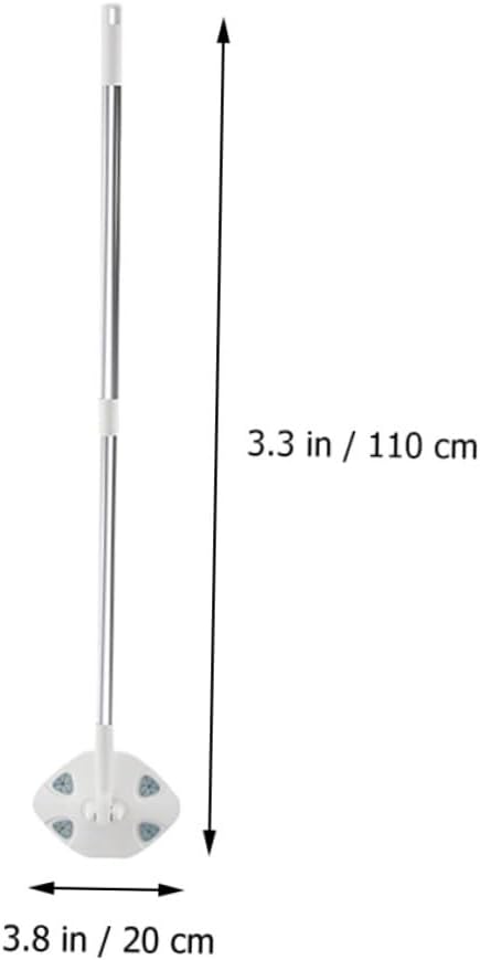 Operitacx Rotatable Dust Mop with Long Handle No Wash Microfiber Cleaning Mop for Household Dust Removal for Hardwood and Tile Floors