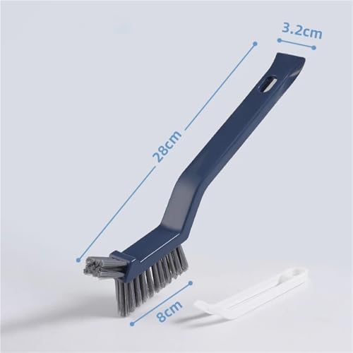 Multipurpose Tile and Floor Gap Cleaning Brush - Handy Tool for Bathroom Kitchen and Window Grooves - Essential Household Corner Cleaner (White)