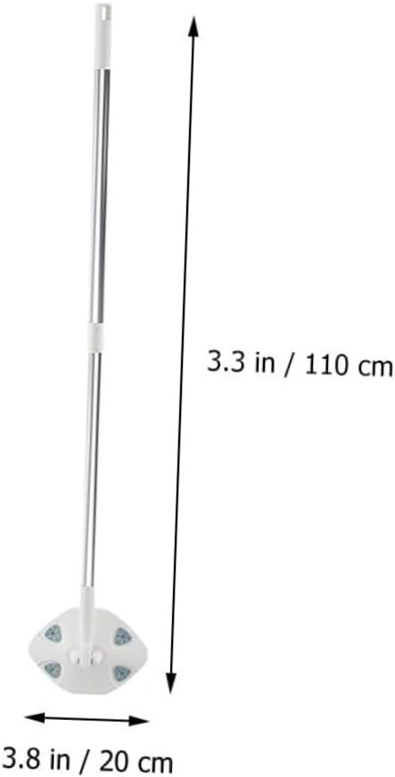 Artibetter Rotating Dust Mop Set with Triangular Electrostatic Mop Pads and Dry Face Towel Long Handle Corner Cleaner for Hardwood Floors and Household Dust Removal