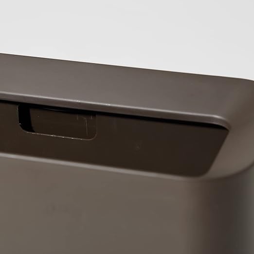 Ideaco TUBELOR® Hi-Grande Designer Rectangular Waste Bin Conceals Any Plastic Bag 3.0 Gal Matte Brown