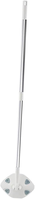 Rotatable Dust Mop with Long Handle Triangular Microfiber Floor Cleaning Mop for Easy No-wash Cleaning and Convenient Floor Care