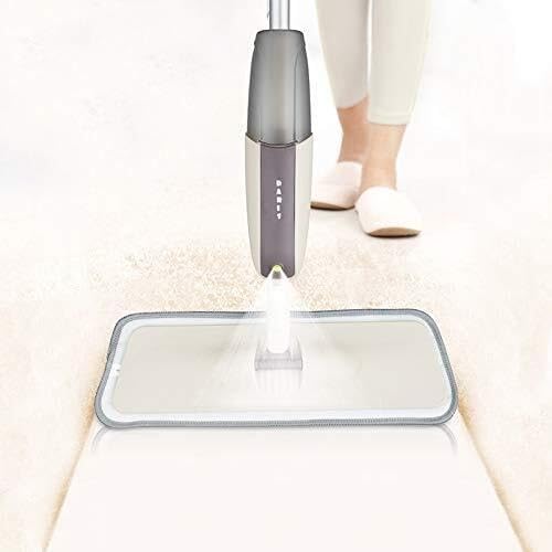 Spray Mop for Hardwood Floors with Refillable Bottle Microfiber Pad 360° Swivel Head for Wet &amp Dry Cleaning