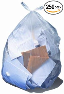 Heritage Trash Bag Heavy Duty 33 gal. Clear LLDPE 0.65 Mil. 33 X 39 Inch Twist Tie Flat Pack H6639HC - CASE OF 250