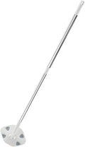 Beaupretty Electrostatic Dust Mop for Hardwood Floors with Rotatable Handle Refillable Dry and Wet Cleaning Pad Triangle Shape Mop Head for Indoor Floor and Wall Dust Removal Includes Dry