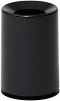 Ideaco TUBELOR Mini Designer Round Countertop Trash Can Conceals Any Plastic Bag 0.3 Gal Gloss Black