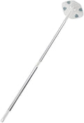 Retractable Dust Mop with Triangle Head White Electrostatic Dry Dust Mop for Floor Cleaning Convenient Household Cleaning Tool for Vinyl Hardwood and Laminate Floors