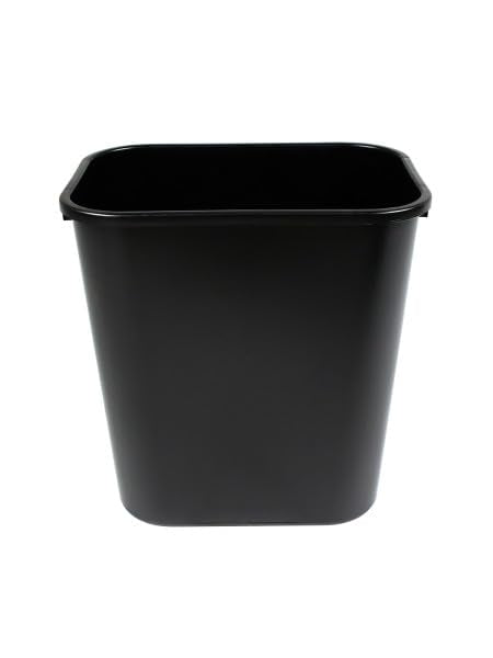 Rectangular 3.5 Gallon Commercial Office Trash or Recycling Wastebasket Deskside Under Sink or Under Desk Trash Bin for Office Bathroom or Kitchen (3 Pack 3.5 Gallon)