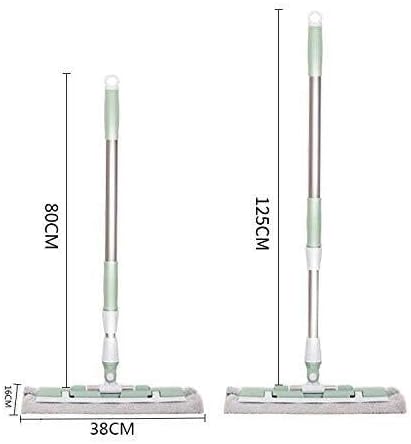 Telescopic Flat Mop with 360° Spin Handle Large Microfiber Pads for Home &amp Kitchen Floor Cleaning Ideal for Wood &amp Tile