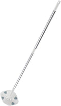 ARTIBETTER Electrostatic Dust Mop with Washable Dry and Wet Refill Pads Rotatable Triangle Floor Sweeper Mop for Household Cleaning Includes 1 Dry Cloth Pack for Hardwood and Tile Floors