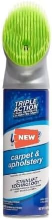 Woo-lite Carpet and Upholstery Foam Cleaner with Built-in Brush Triple Action Stainlift Technology for Stairs Fabrics Pet Odors