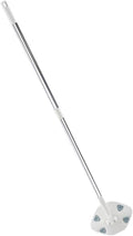 Rotatable Dust Mop with Reusable Cleaning Tissue Small Triangle Floor Duster for Home Use Electrostatic Dry Mop Suitable for Hardwood and Tile Floors