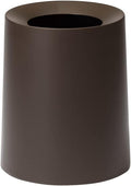 Ideaco TUBELOR Homme Designer Round Trash Can Conceals Any Plastic Bag 3.0 Gal / 11.5L (Wenge Brown)