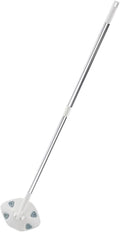 SOIMISS Retractable Handle Dust Mop for Floor Cleaning Triangular Electrostatic Dust Removal Mop with Rotatable Head White Extendable for Household Cleaning