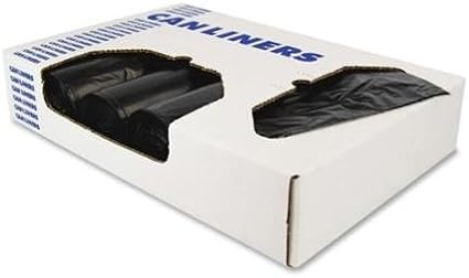 HERH5645PKR01 Linear Low Density Can Liners44 Black - 28 x 45 in.