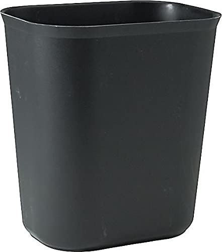 Rubbermaid Commercial Products Fire Resistant Wastebasket 14 Qt/3.5 GAL Black for Hospitals/Schools/Hotels/Offices/Homes