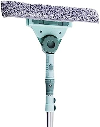 Window Cleaner Squeegee External Window Washer U Shape Window Cleaner Window Squeegee with Long Handle for Car Windshield Tiles Wall Clean (Horizontal Head)