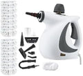 Saker Portable Steam Disinfection Cleaner Powerful 1500W Steam Cleaning Machine with Multi-Purpose Attachments Handheld Multi-Purpose Steamer Safety Cap for Home Kitchen (1 set + 12 fiber cloth)