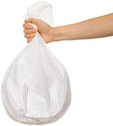 Karat Trash Bags [12-16 Gal - 1000 pc] | 6 Microns | Clear High Density Garbage Can Liners | 24 x 33