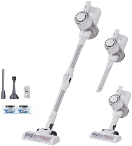 Cordless Vacuum Cleaner - 11000Pa Suction Power 45min Runtime Lightweight Handheld Design for Pet Hair &amp Carpets