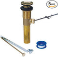 Master Plumber 829-066 Lavatory Drain Pop-Up Assembly Brass 1.25 x 8.5-In. - Quantity 5