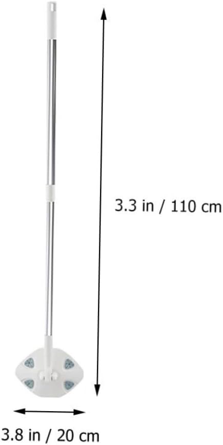 IMIKEYA Household Dust Mop and Dry Tissue Pack Handheld Triangular Electrostatic Floor Duster with Detachable Cloth Suitable for Hardwood and Multi-Surface Floor Cleaning