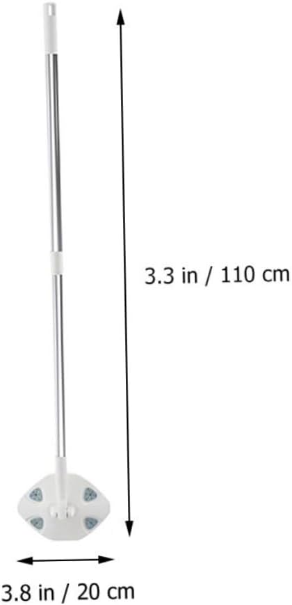 Dust Mop Floor Cleaner Set with Dry  Triangle Electrostatic Household Mop with Rotatable Head for Wall and Floor Dust Removal Reusable Cleaning Tool for Home Use