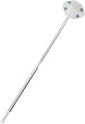 Retractable Dust Mop with Long Handle White Triangle Electrostatic Floor Cleaning Mop Rotatable No-wash Face Towel Replacement for Household Dust Removal