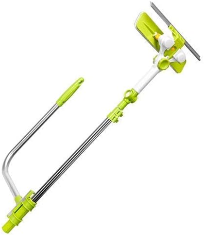 Aluminum Telescopic Window Cleaner Smart Angle Adjust Window Cleaning Tool with Squeegee for External Double Faced Window Glass