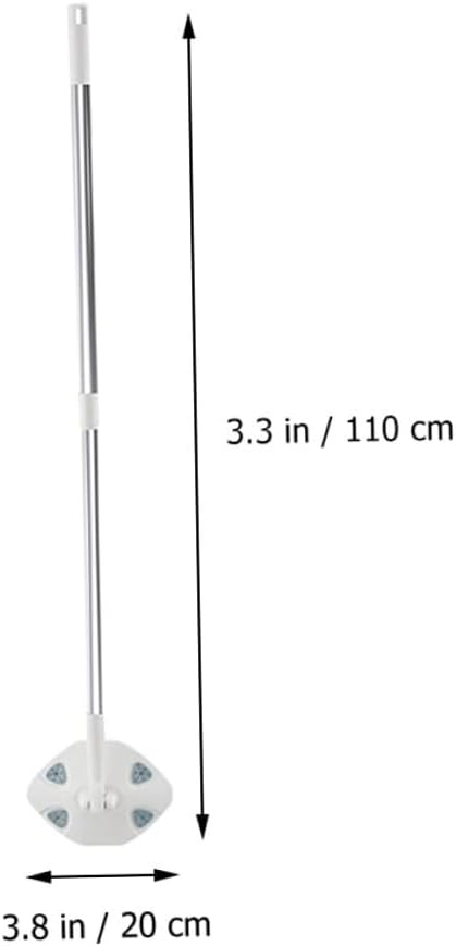 Wakauto Retractable Dust Mop for Floor Cleaning No Wash Dry Dust Mop Household Cleaning Tool for Hard Floors White Extendable Handle 1pcs Set